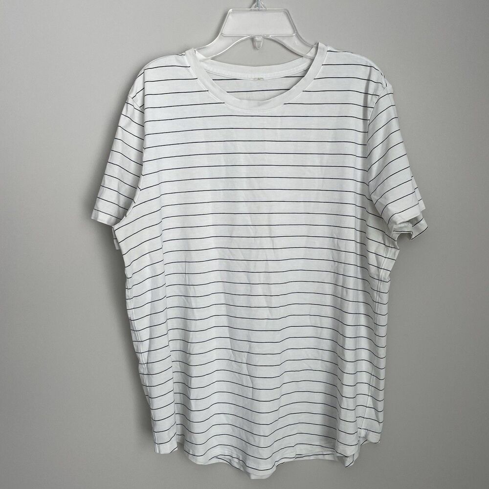 Lululemon Size 12 Striped Love Crew T Shirt Tee Pima Cotton Short Sleeve